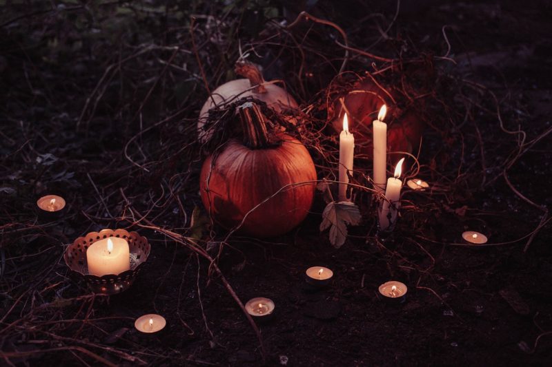 halloween landscaping