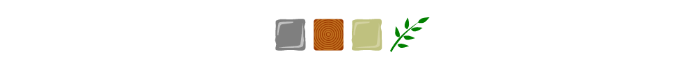 Color palettes with wood pattern and leaf.
